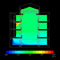 Analysis results of natural ventilation using an atrium